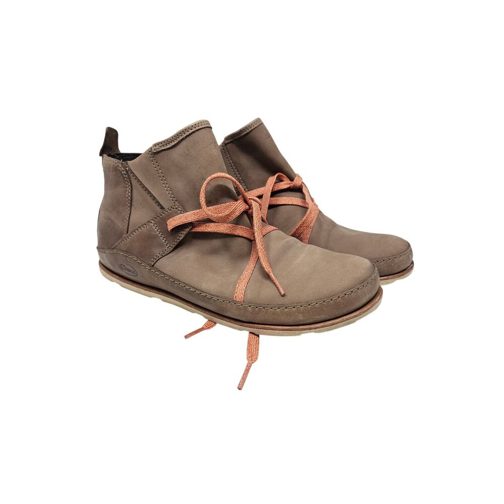 Chaco 10 Caribou Brown Leather Gorpcore Casual Outdoor Comfort Ankle Boot - Picture 4 of 4